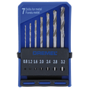 BORENSET 7 STUKS 0.8-3.2 MM DREMEL