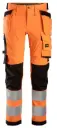 WERKBROEK MET HOLSTERZAKKEN KLASSE 2 AW HV REF:6243 SNICKERS WORKWEAR