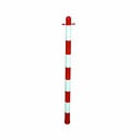 SIGNALISATIEPAAL ROOD/WIT Z/VOET REF:8101.2092
