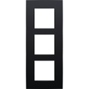 NIKO INTENSE 3-VOUDIGE AFDEKPLAAT CENTERAFSTAND 60MM ZWART REF:NI-136-76300 NIKO