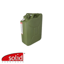 SOLID JERRYCAN GROEN, 20L - METAAL VOOR BENZINES, MET VEILIGHEIDSSLOT (EX DR 11231) REF:DR 12120 SOLID