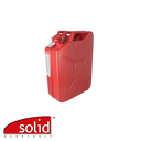 SOLID JERRYCAN ROOD, 20L - METAAL VOOR BENZINES, MET VEILIGHEIDSSLOT REF:DR 13220 SOLID