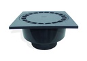 KLOKROOSTER PVC 150X150 Ø50MM LOCK GRIJS REF:3109.0150 SCALA