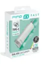ULTRASNELLE DUBBELE AUTOLADER TYPE‑C + USB (ZONDER KABEL) REF:094039 FIFO 