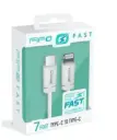 USB-KABEL VAN 2,1 M TYPE‑C NAAR IPHONE – ULTRASNEL LADEN REF:094037 FIFO 