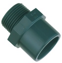 OVERGANG FITTING M. DRAAD PVC LB DONKERGRIJS 50MM*63MM*1 1/2" REF:1R.AM3.50F.02 SCALA