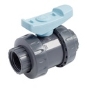 KOGELKRAAN BL HAND 2 DRAAD V-V PVC LB DONKERGRIJS 3/4" REF:1V.421.025.02 SCALA
