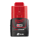 M12 B2 (12 V / 2,0 Ah Red Li-Ion) BATTERIJ RED LITHIUM 2.0 AH REF:4932430064 MILWAUKEE