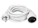 VERLENGSNOER WIT IP20 H05VV-F 3G1,5 3M(163581) REF:393698 MEDELON